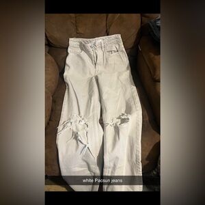 White PacSun ripped jeans